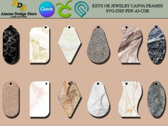 Acrylic Keychains Mockup for Canva Keys: Graphics for Sellers