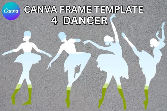Dance Dancer Canva Frame Template: Graphics for Creative Sellers