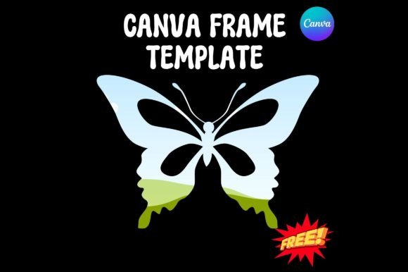 Free Butterfly Canva Frame Template: Graphics for Real Publishing