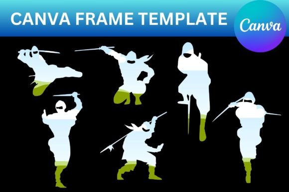 Free Ninja Canva Frame Template: Graphics for Real Canva Branding