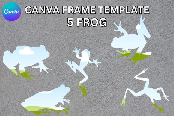 Frog Canva Frame Template