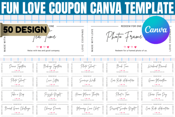 Fun Love Coupon Canva Template: Graphics for Real Publishing