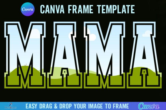 Mama Varsity Canva Template Frame: Graphics for Warm, Playful Branding