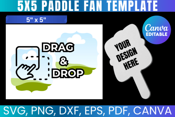 Paddle Fan Canva Editable Template: Graphics for Creative Sellers