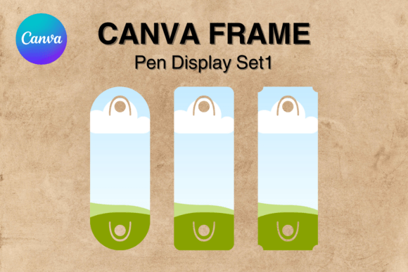 Pen Display Card Canva Frame Template_1