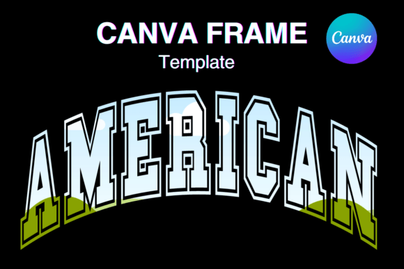 USA American Patriotic Canva Frame Photo Graphics